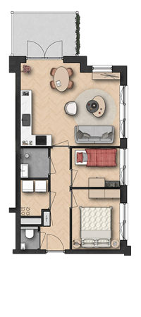 Floorplan - Brugweg Bouwnummer 12, 2741 KZ Waddinxveen